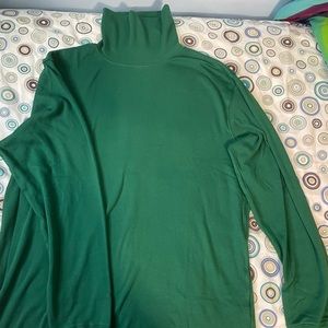 Green turtleneck men’s large